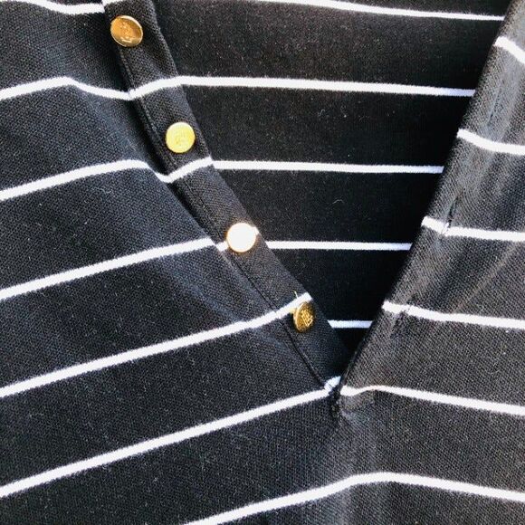 POLO RALPH LAUREN SZ S STRIPPED BLACK - Picture 4 of 5